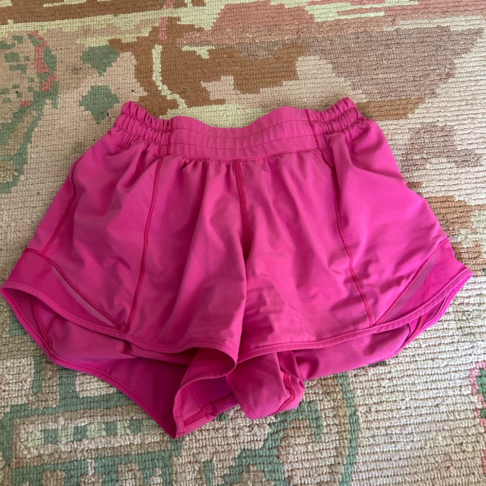 Pink Hotty Hot Lululemon shorts